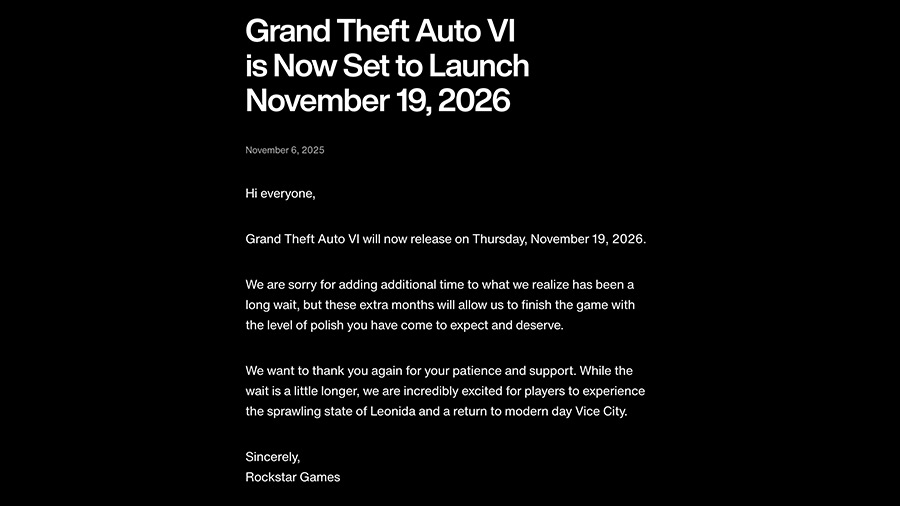 تاریخ انتشار GTA 6